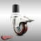 Service Caster 3 Inch 316SS Maroon Poly Swivel 1-3/4 Inch Expanding Stem Caster Lock Brake SCC SCC-SS316TTLEX20S314-PPUB-MRN-134 - alternate 3